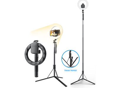 L06 Selfie Stick Tripod with Ring Light