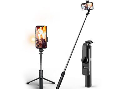 Q02s Selfie Stick With Fill Light