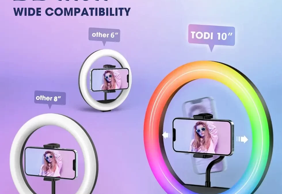 What color temperature options are available for LED fill light?